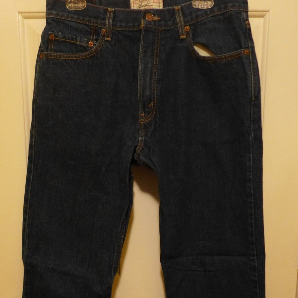 Used Levi's Regular Fit Blue Denim Men's Jeans 34x32